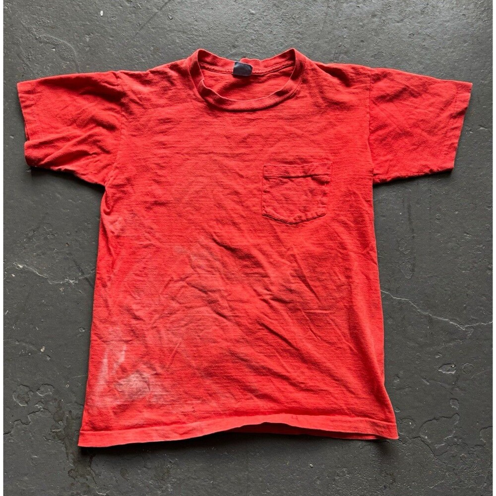 Vintage 60s Robert Reis Pocket T Shirt Faded 100% Cotton